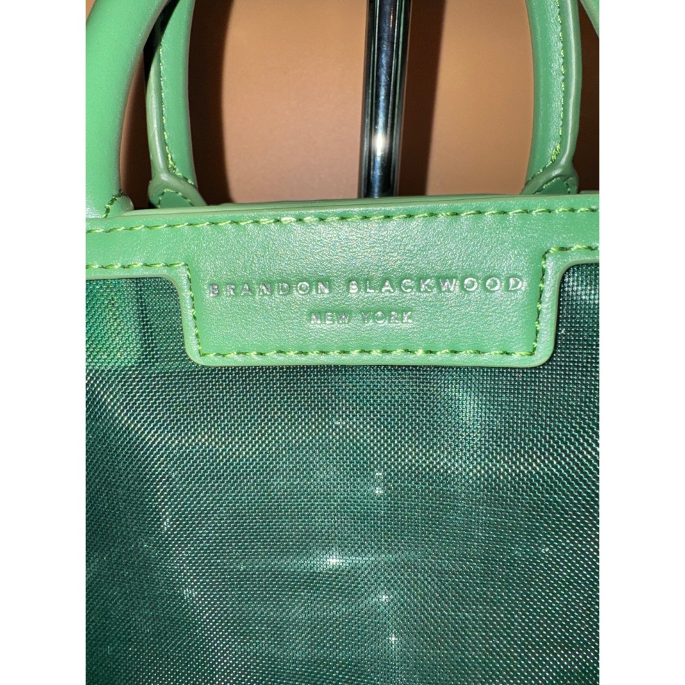Brandon Blackwood Kendrick Trunk Green Mesh Mini Tote Bag Handbag - Picture 2 of 8
